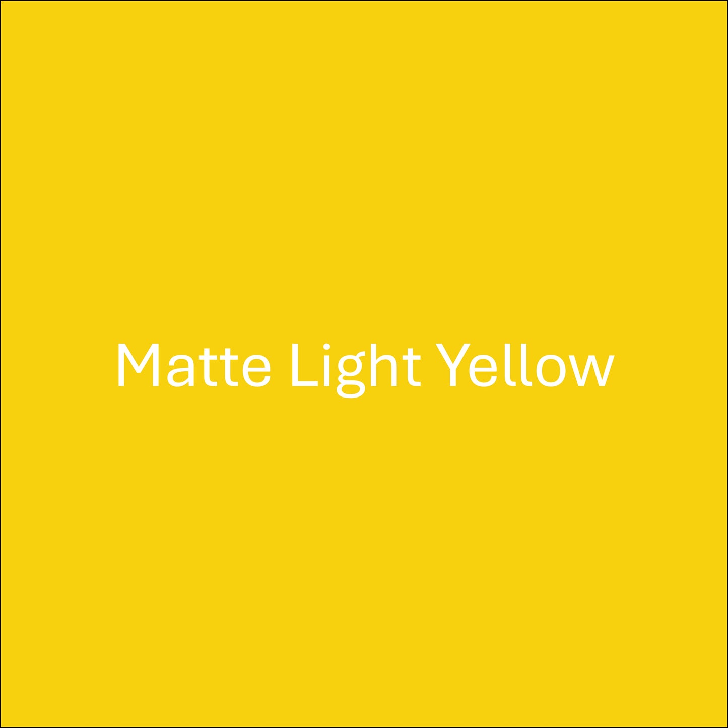 Matte Light Yellow - Oracal 651 Permanent Adhesive Vinyl