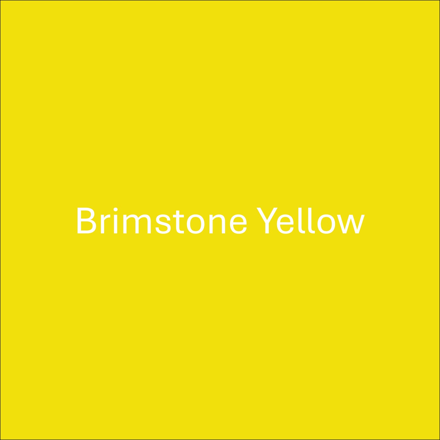 Brimstone Yellow - Oracal 651 Permanent Adhesive Vinyl