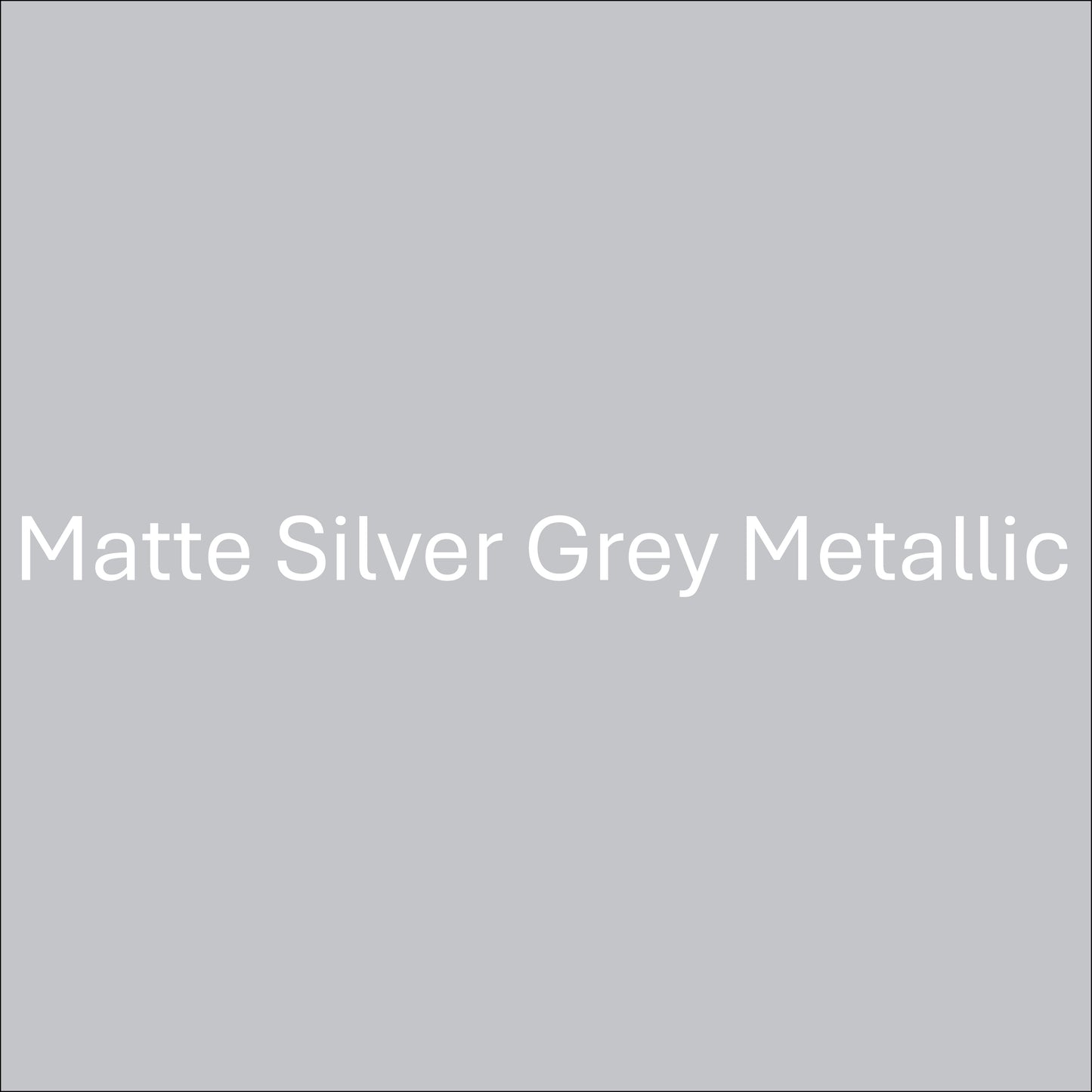 Matte Silver Grey Metallic - Oracal 651 Permanent Adhesive Vinyl