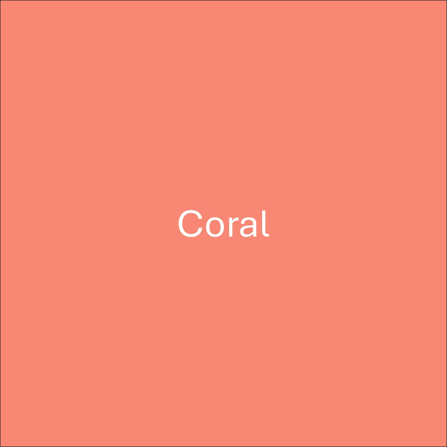 Coral - Oracal 651 Permanent Adhesive Vinyl