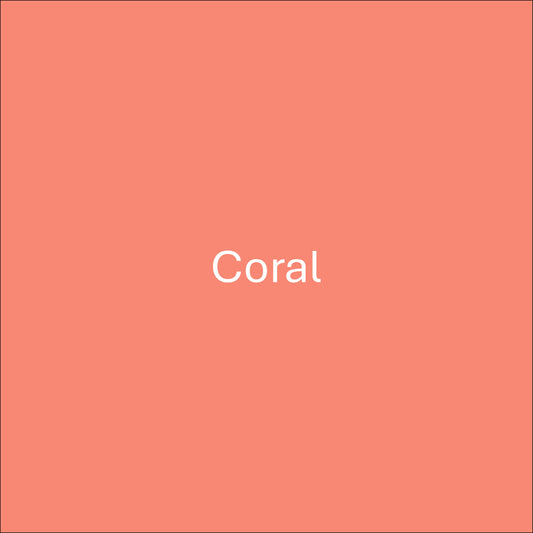 Coral - Oracal 651 Permanent Adhesive Vinyl