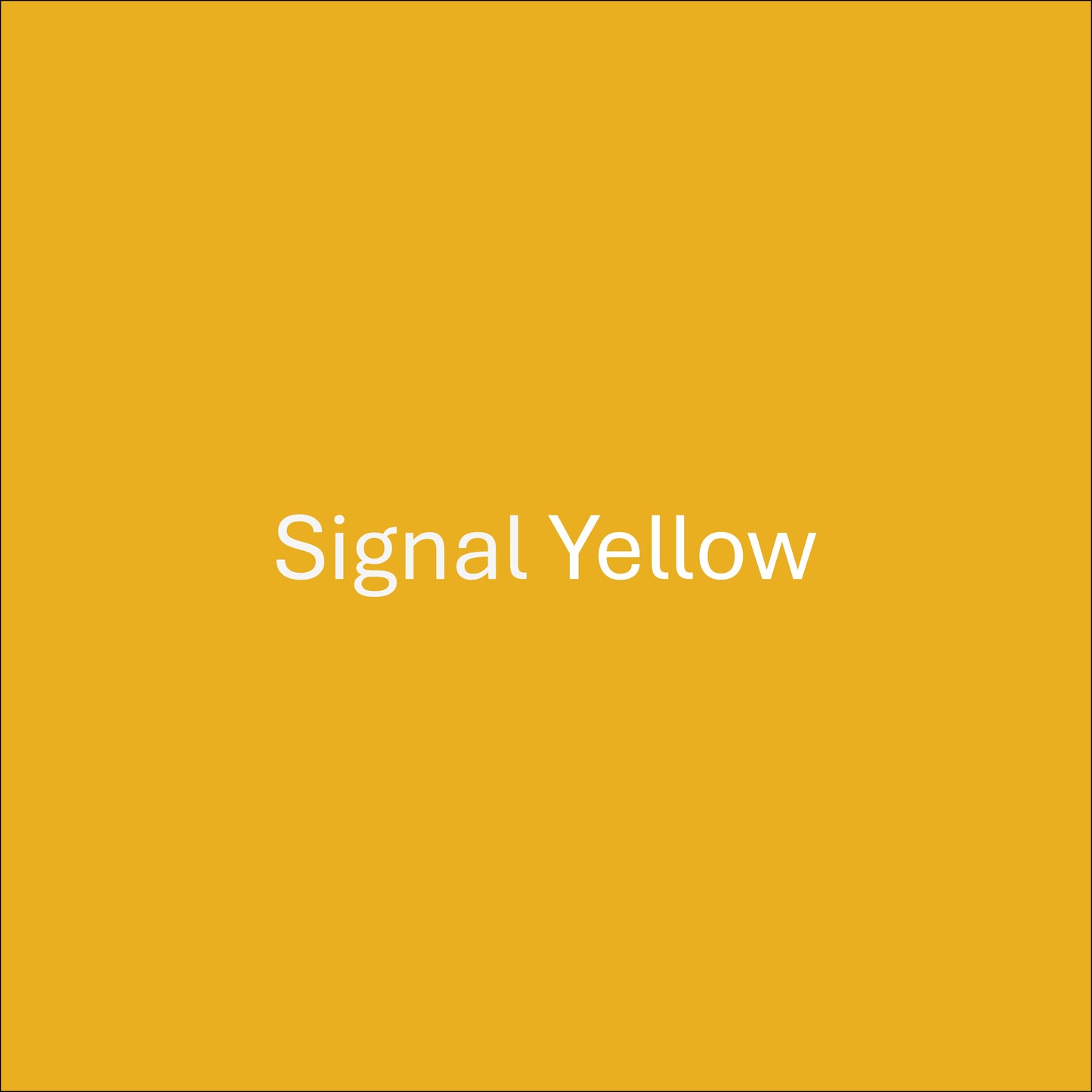 Signal Yellow - Oracal 651 Permanent Adhesive Vinyl