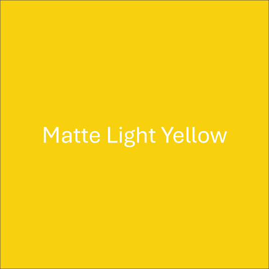 Matte Light Yellow - Oracal 651 Permanent Adhesive Vinyl