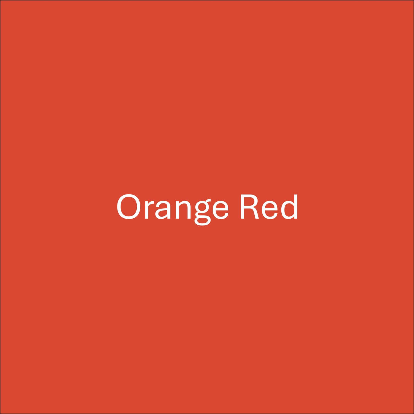 Orange Red - Oracal 651 Permanent Adhesive Vinyl