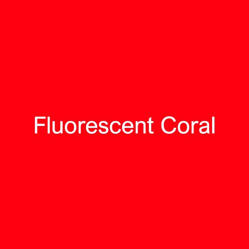 12" Fluorescent Coral - Siser EasyWeed Heat Transfer Vinyl (HTV)